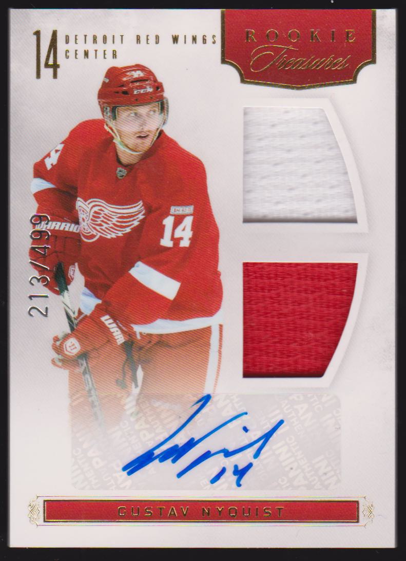 (image for) 2011-12 Panini Rookie Anthology #141 Gustav Nyquist Jerseys AUTO RC 213/499