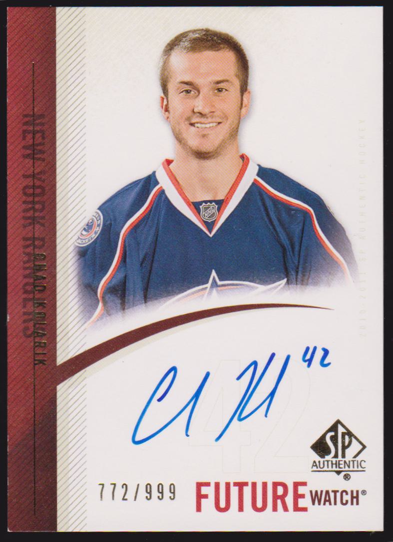 (image for) 2010-11 SP Authentic #290 Chad Kolarik AUTO RC 772/999