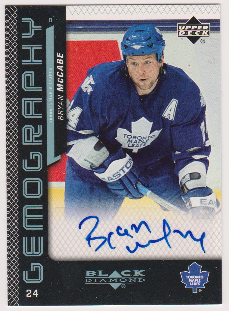 (image for) 2006-07 Black Diamond Gemography #GBM Bryan McCabe AUTO