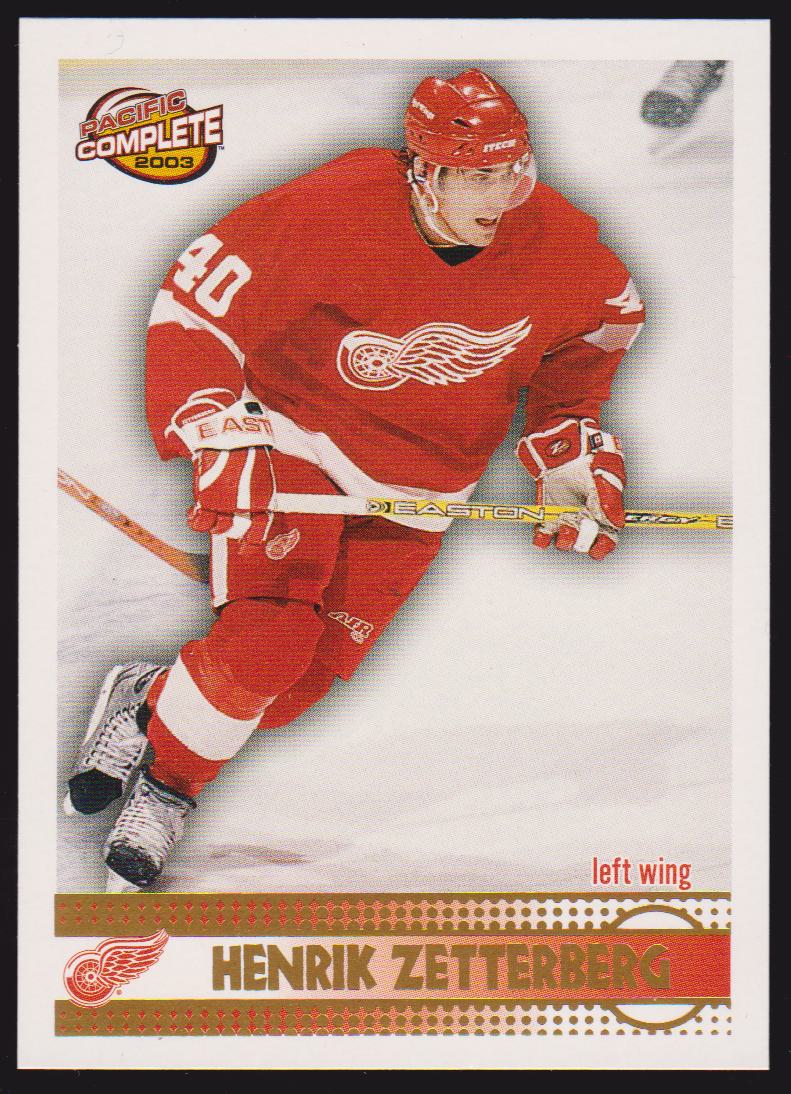 (image for) 2002-03 Pacific Complete #521 Henrik Zetterberg RC