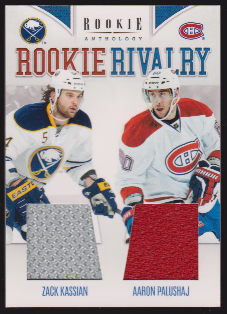 (image for) 2011-12 Panini Rookie Anthology Rookie Rivalry Dual Jerseys #2 Zack Kassian/Aaron Palushaj