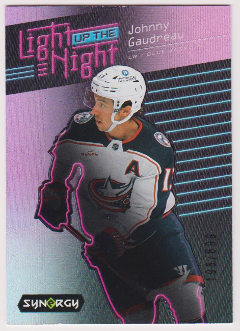 (image for) 2023-24 Synergy Light Up the Night Pink #LNJG Johnny Gaudreau 195/699