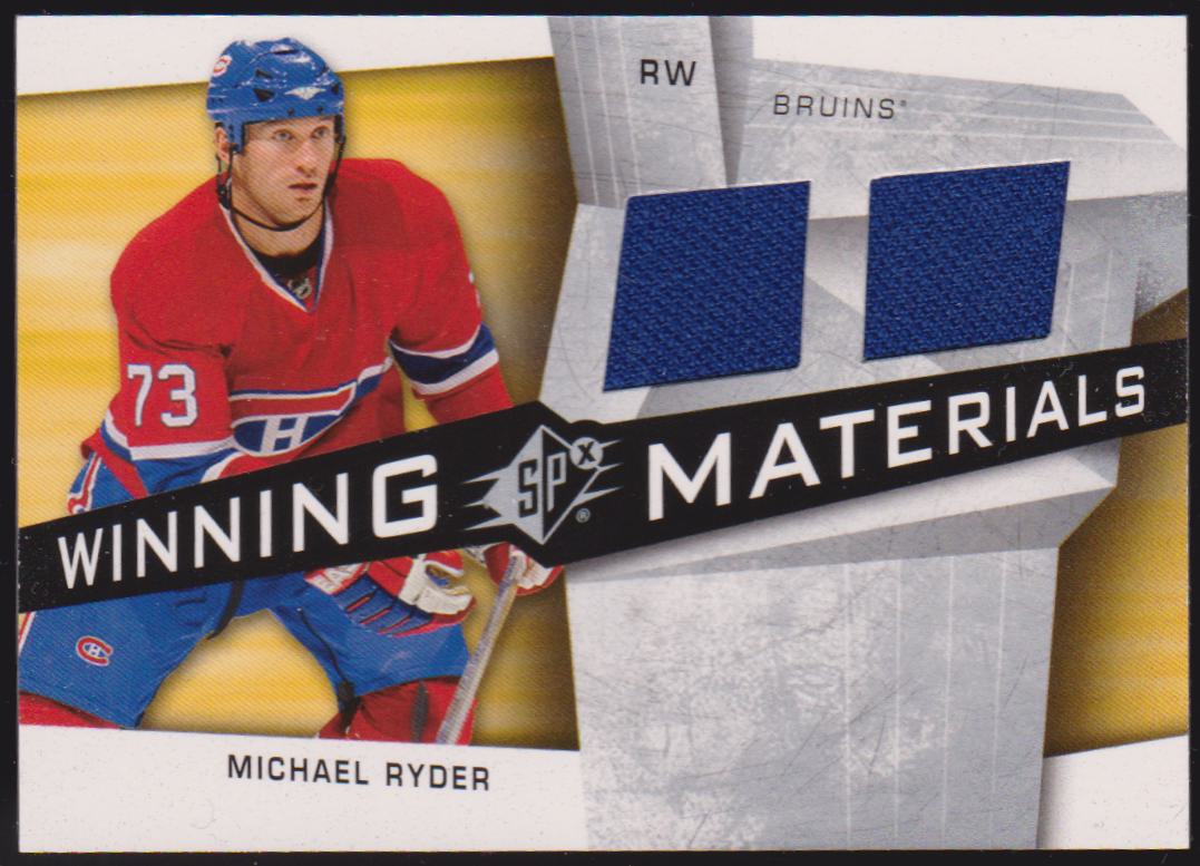 (image for) 2008-09 SPx Winning Materials #WMRY Michael Ryder