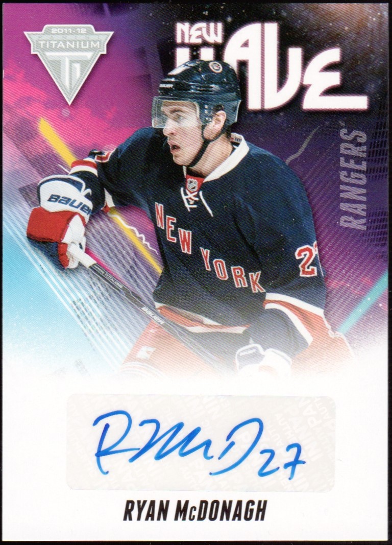 (image for) 2011-12 Panini Titanium New Wave Autographs #37 Ryan McDonagh