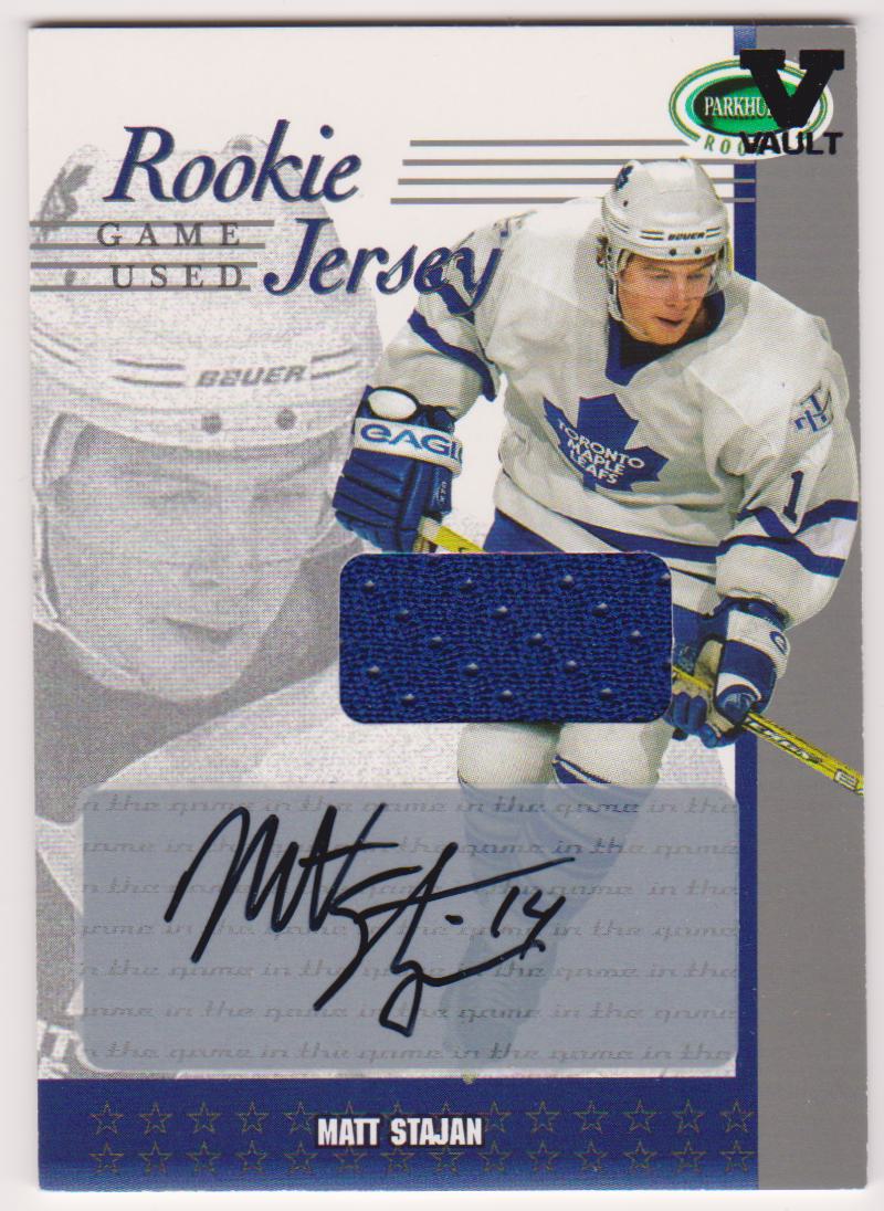 (image for) 2003-04 Parkhurst Rookie Jerseys Autographs #RJMST Matt Stajan