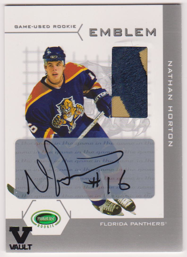 (image for) 2003-04 Parkhurst Rookie Emblems AUTO #RENH Nathan Horton
