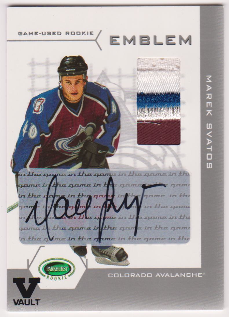 (image for) 2003-04 Parkhurst Rookie Emblems AUTO #RE18 Marek Svatos