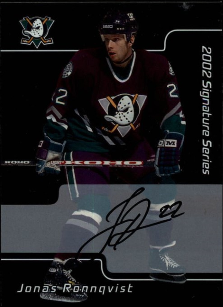 (image for) 2001-02 BAP Signature Series Autographs #52 Jonas Ronnqvist